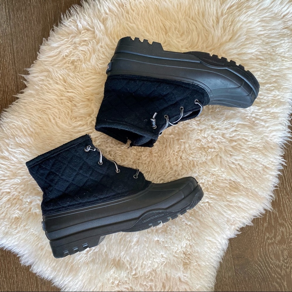 Sperry Top sider black duck boots